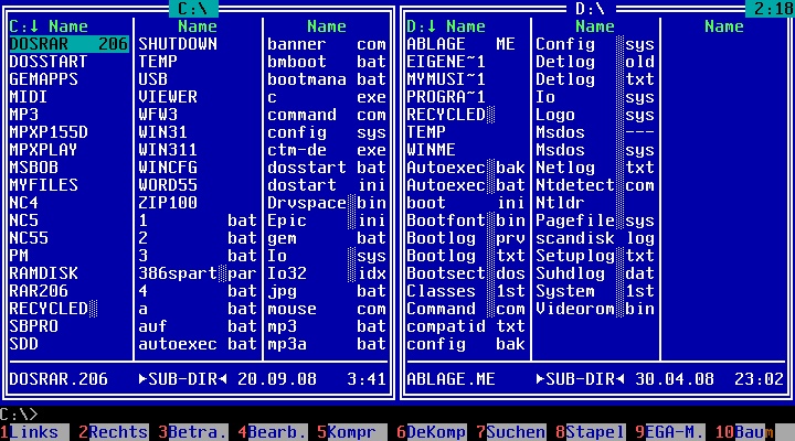 DOS commandes et utilitaires