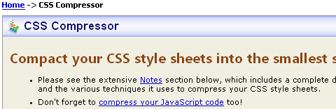 Les services en ligne pour compresser et optimiser le code CSS
