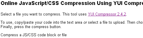 Les services en ligne pour compresser et optimiser le code CSS