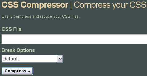 Les services en ligne pour compresser et optimiser le code CSS