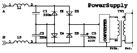 Filtre modem Scheme.