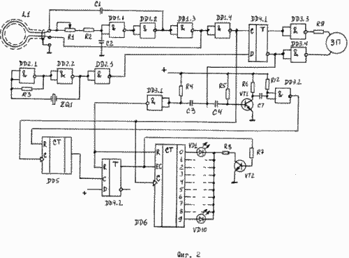 DETECTEUR DE METAUX. Fédération de Russie Patent RU2115143