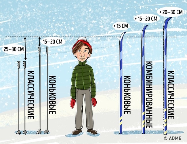 Sélection de l'équipement d'hiver Выбор зимнего снаряжения